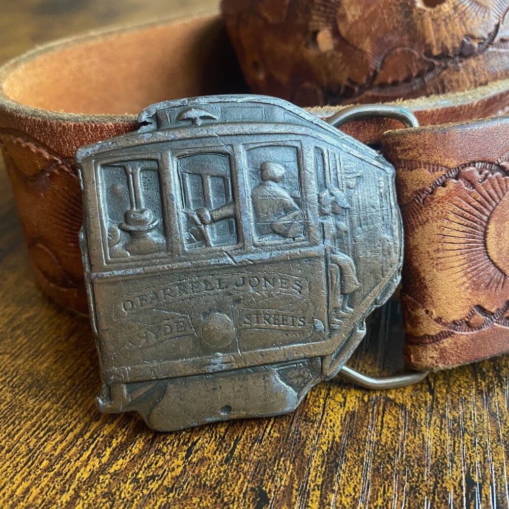 Vintage San Francisco Trolley Buckle only not Belt